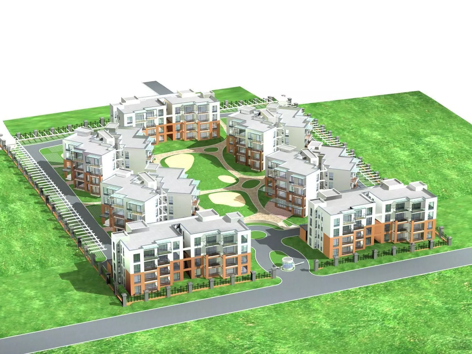 Multi Residential 3D model_0