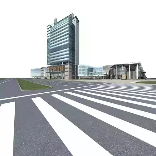 Commercial Building 3D model