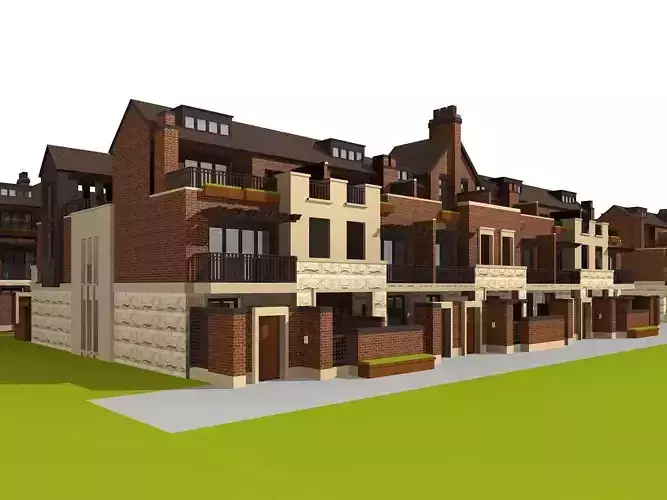Villa brick townhouses