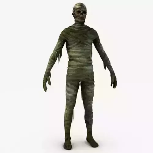 Mummy monster Low-poly 3D model
