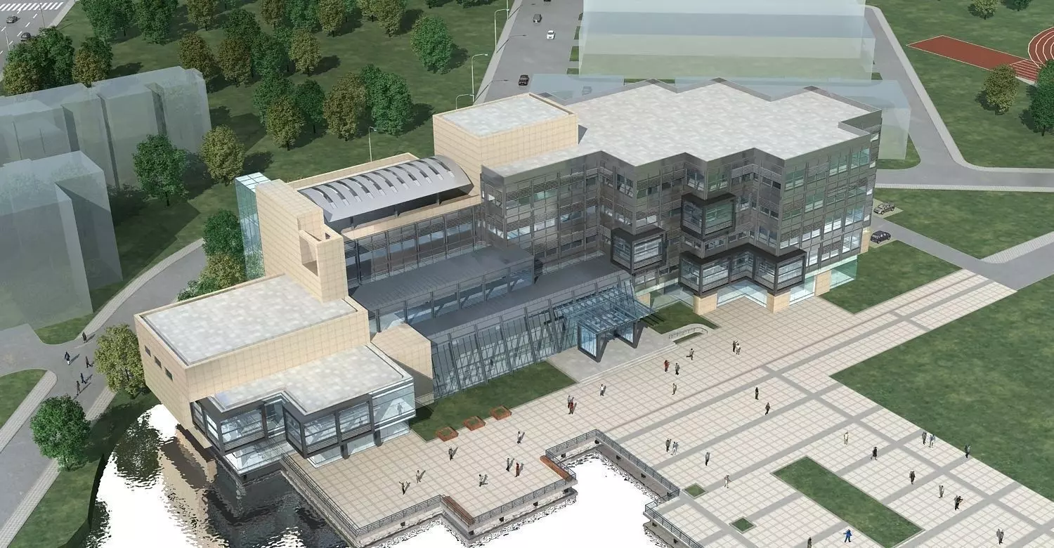 School Building 3D model_0