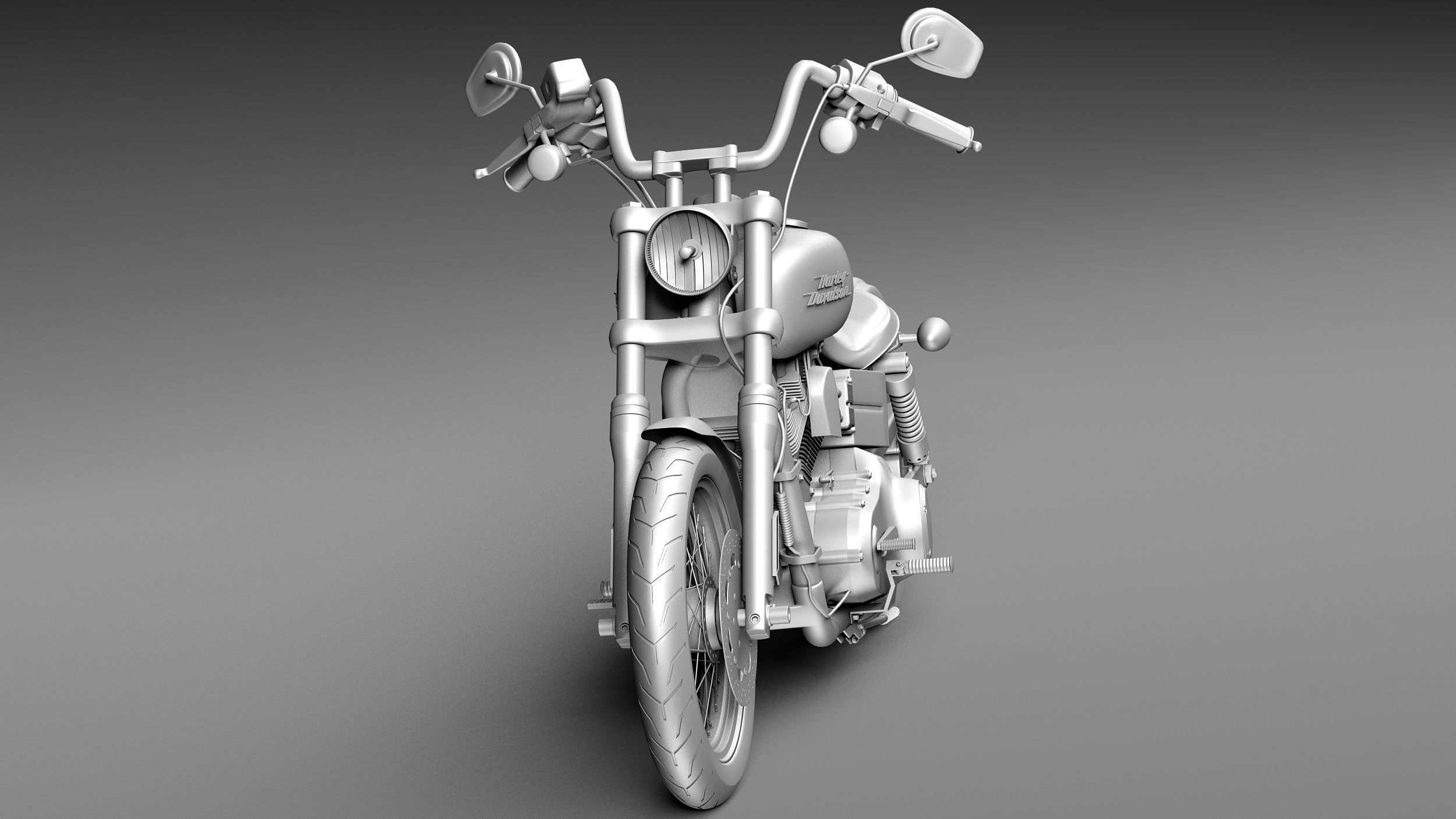 Harley-Davidson Sportster Dyna Street Bob 2015 3D model_9