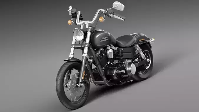 Harley-Davidson Sportster Dyna Street Bob 2015 3D model