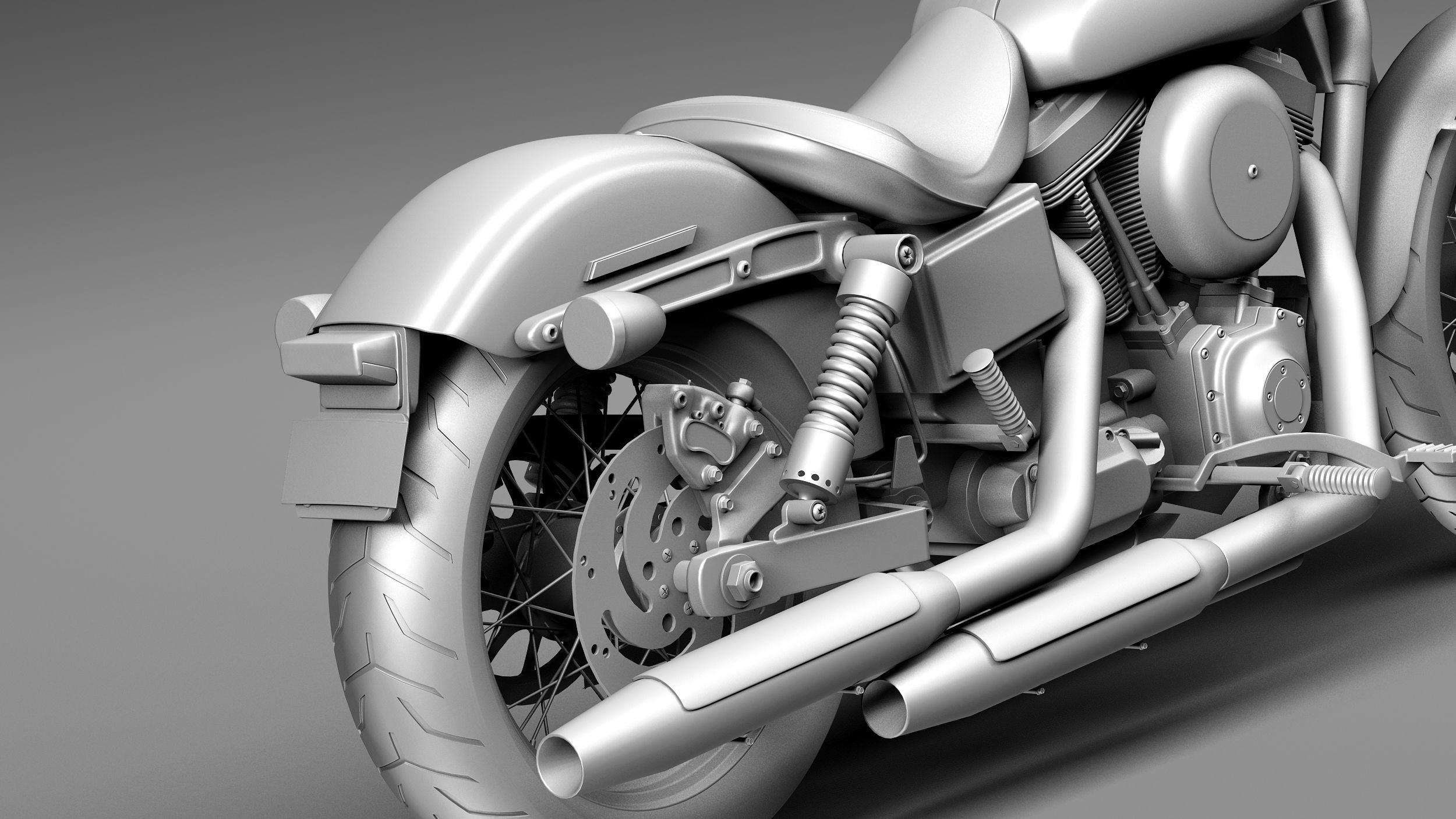 Harley-Davidson Sportster Dyna Street Bob 2015 3D model_11