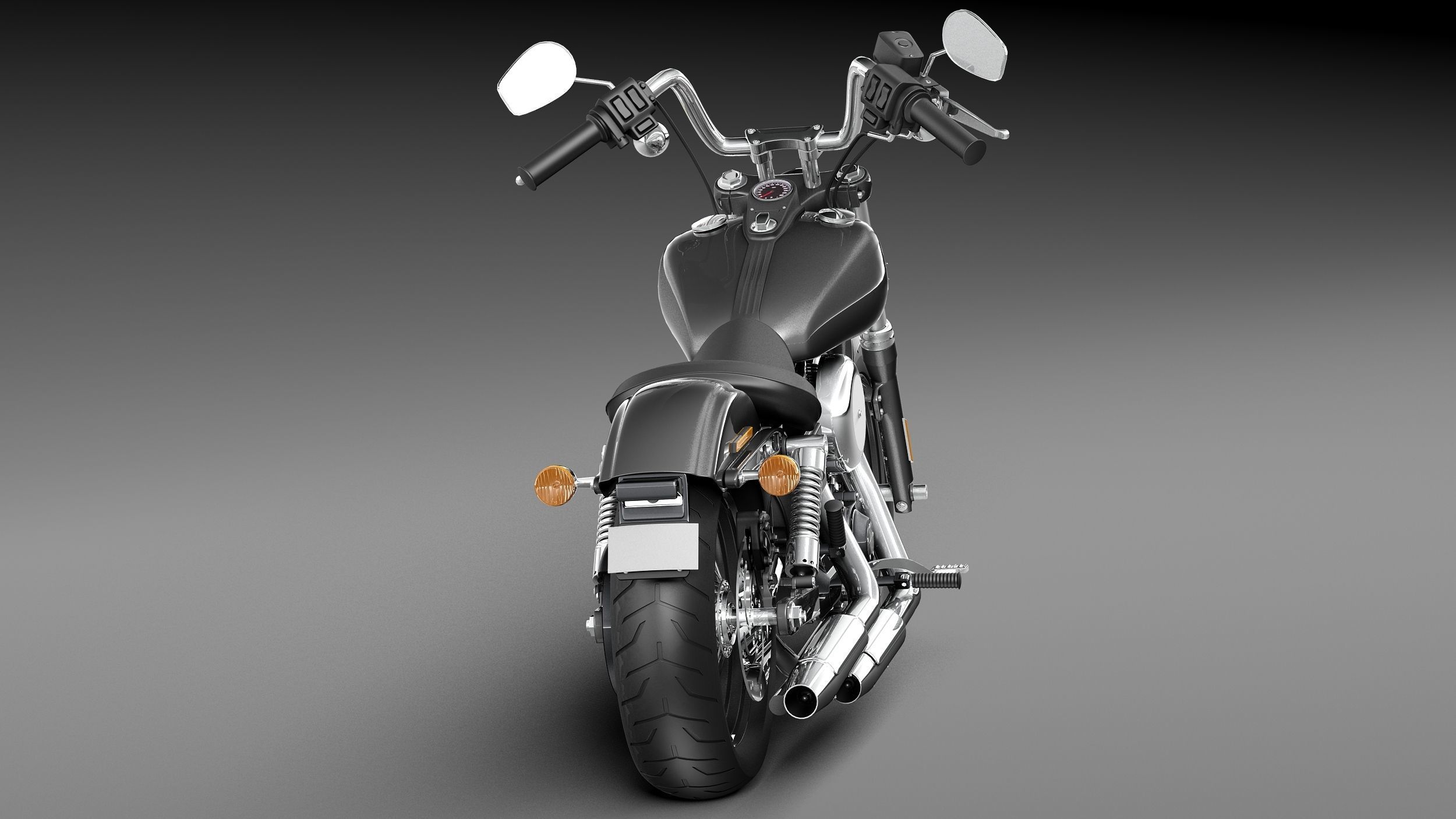 Harley-Davidson Sportster Dyna Street Bob 2015 3D model_5