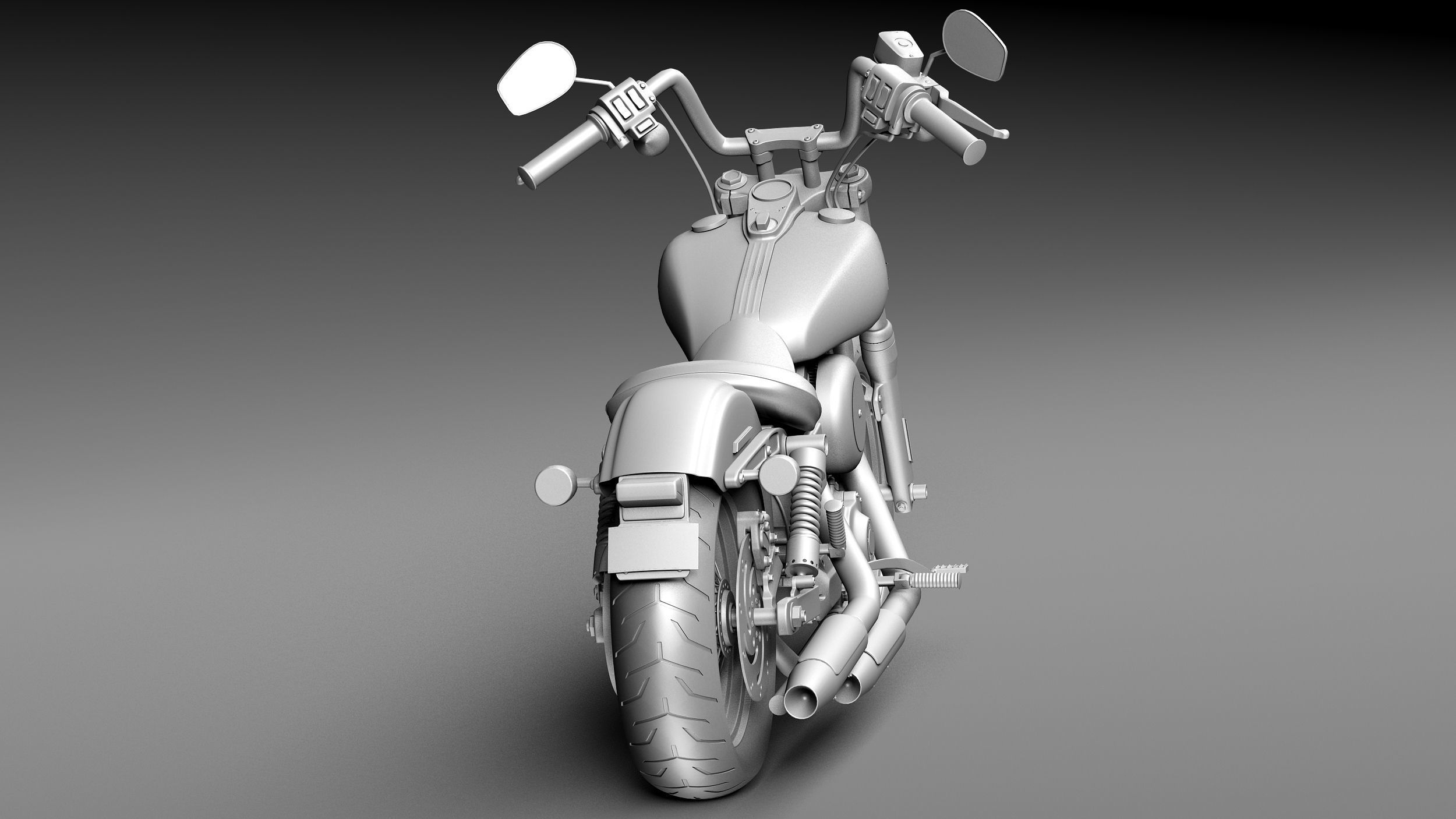 Harley-Davidson Sportster Dyna Street Bob 2015 3D model_13