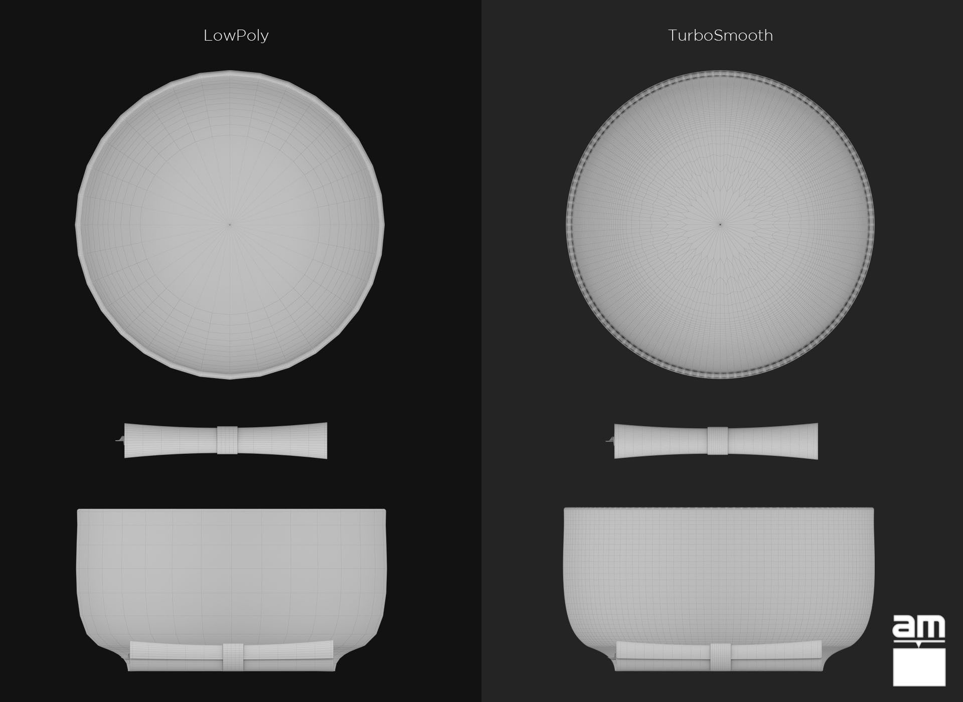 Round Table and Chair Set 3D model_12