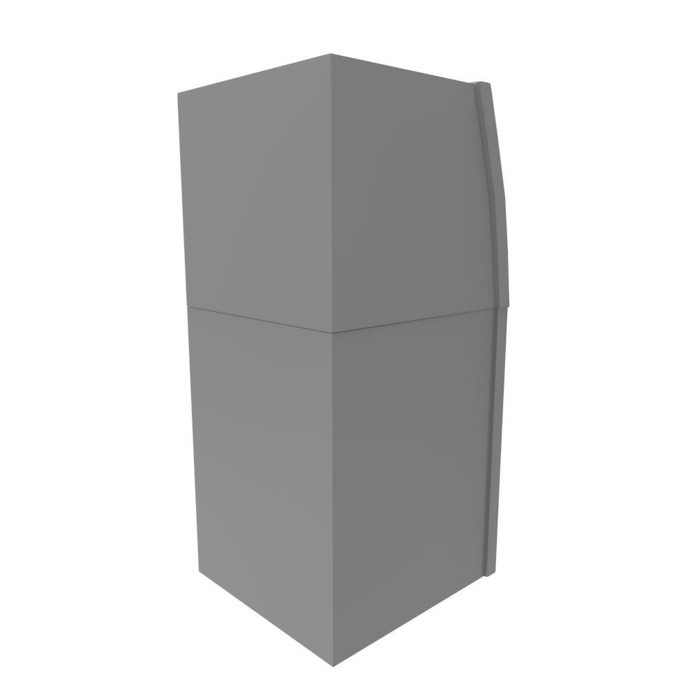 Cash Machine ATM Low-poly 3D model_4