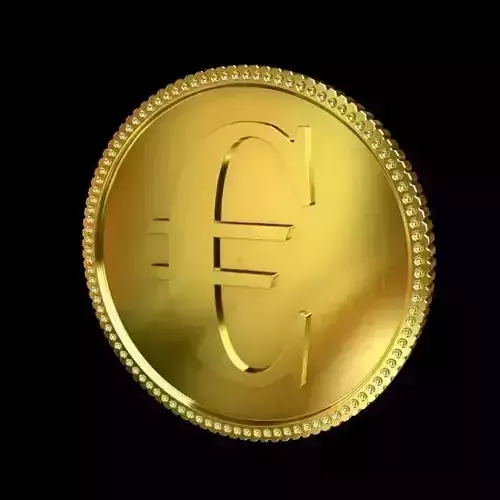 Euro Golden Coin 3D model