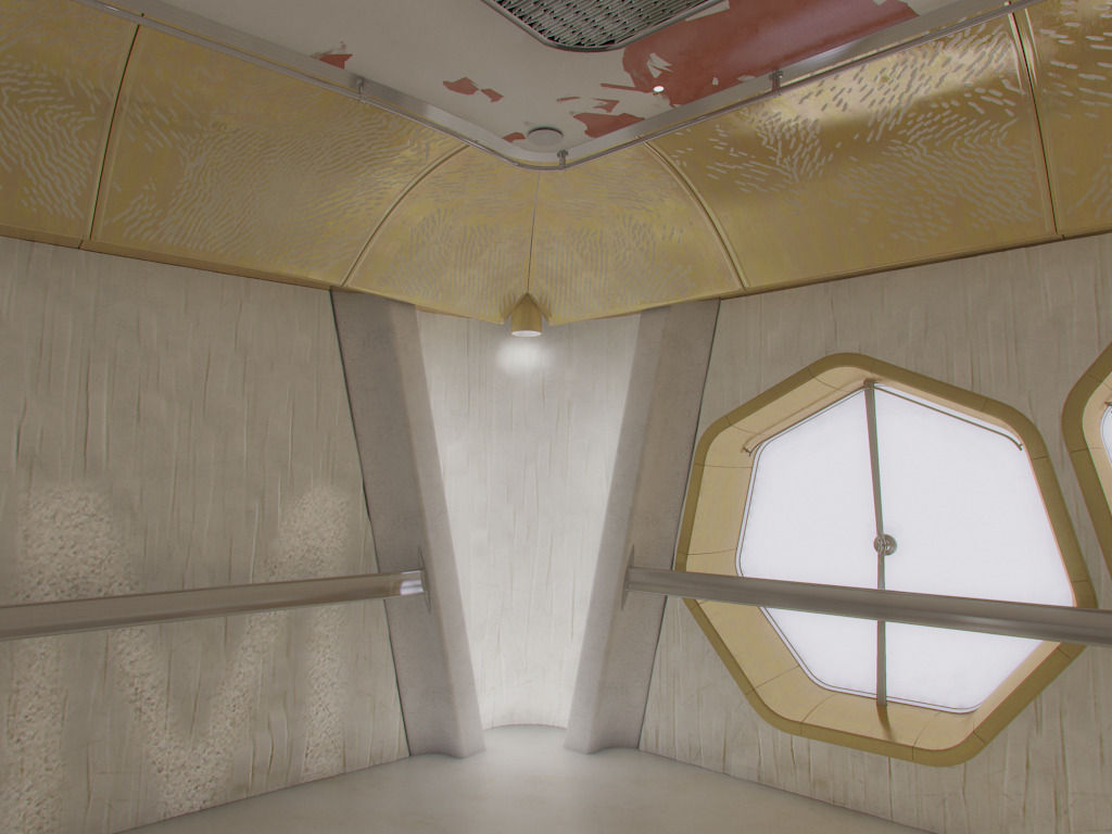 Laboratory hall 3D model_3