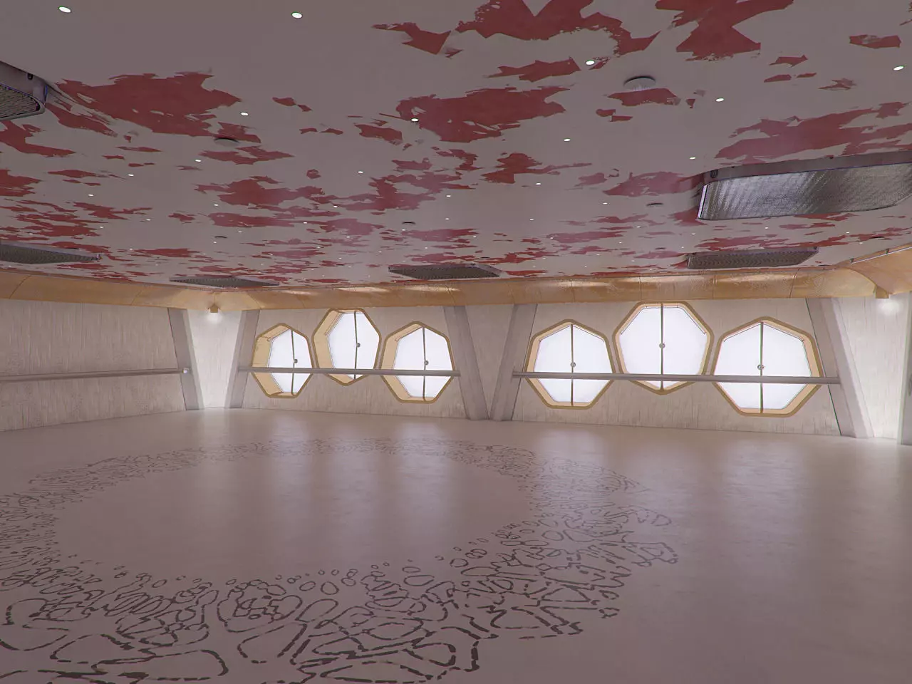 Laboratory hall 3D model_0