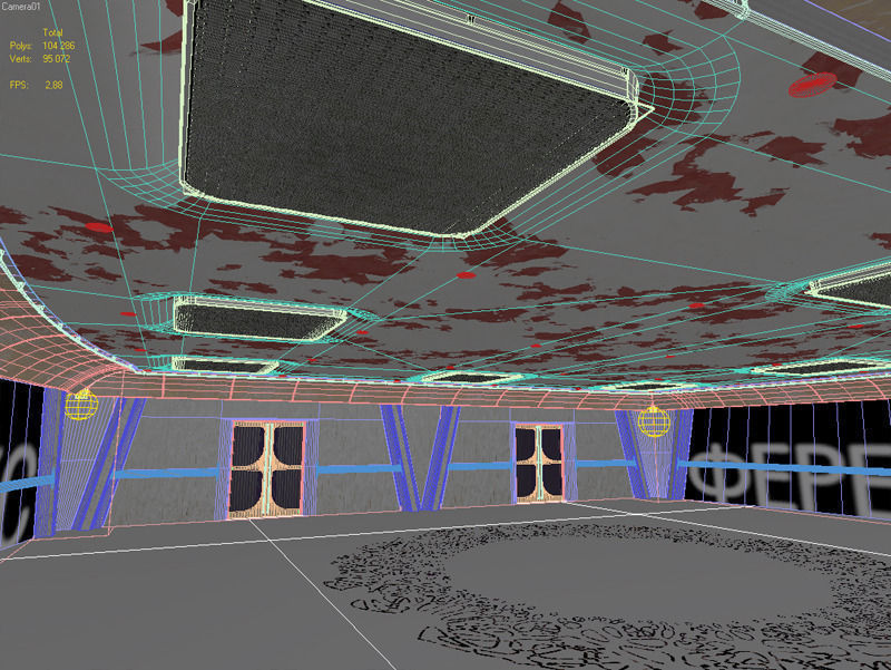 Laboratory hall 3D model_8