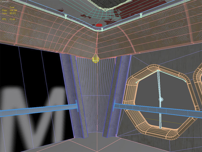 Laboratory hall 3D model_5