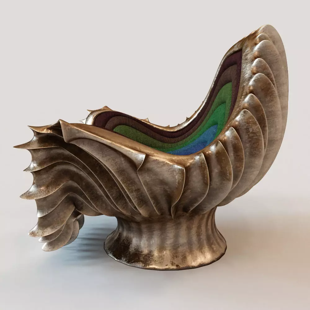 Jellyfish armchair 3D model_0