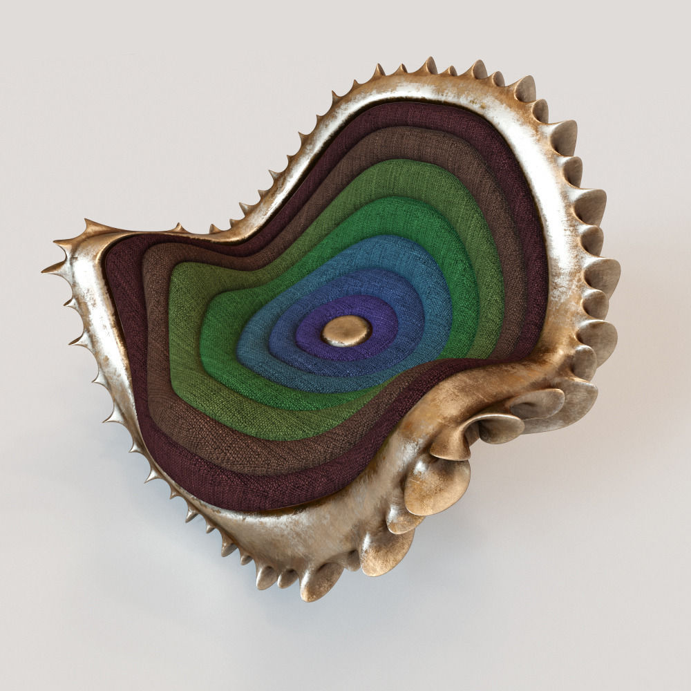 Jellyfish armchair 3D model_1