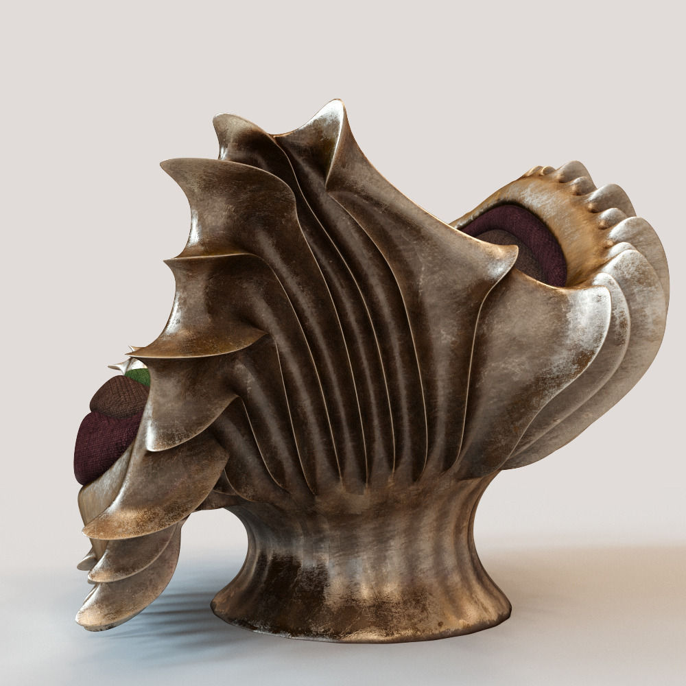 Jellyfish armchair 3D model_3