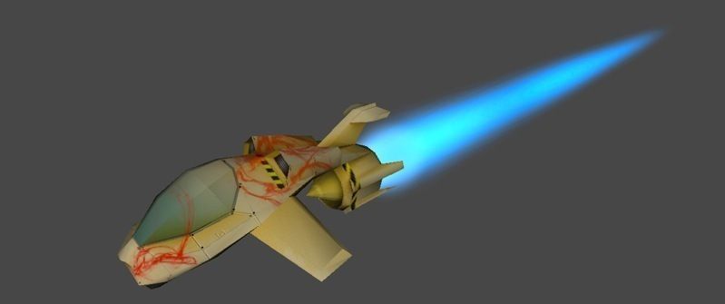 Rebel Spaceships Low-poly 3D model_10