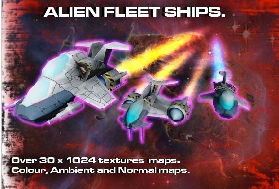 Rebel Spaceships Low-poly 3D model_8