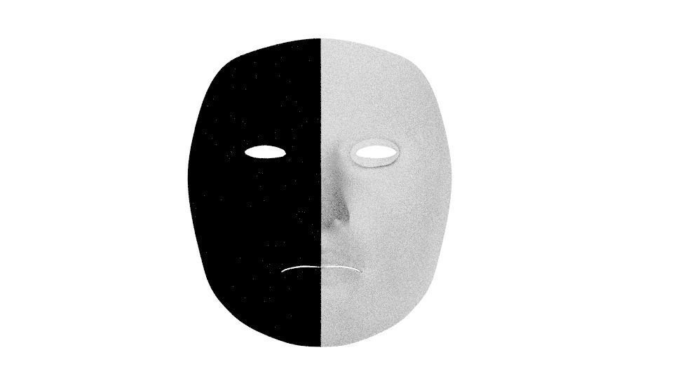 Masks Low-poly 3D model_5