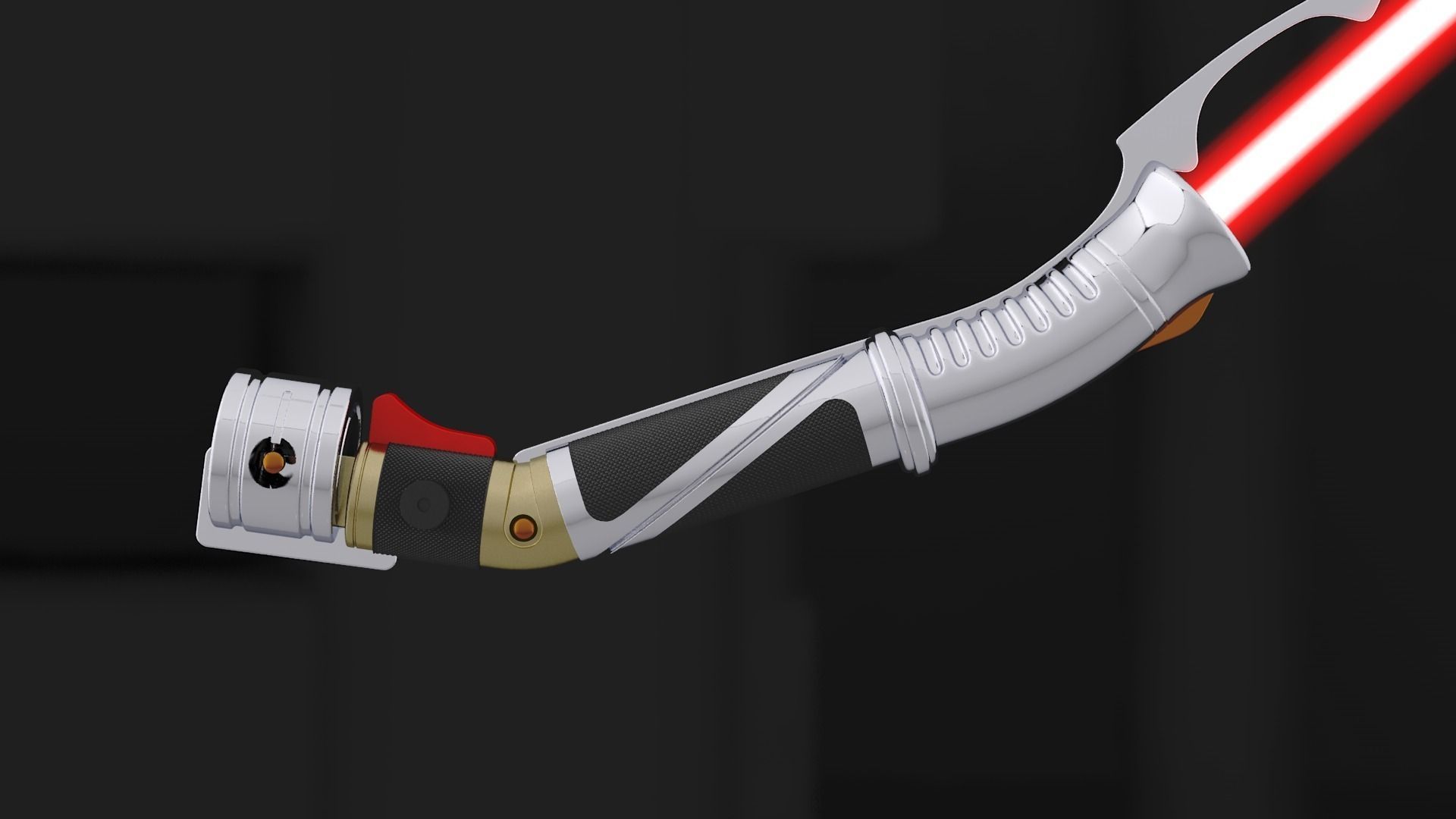 Count Dooku lightsaber 3D model_0