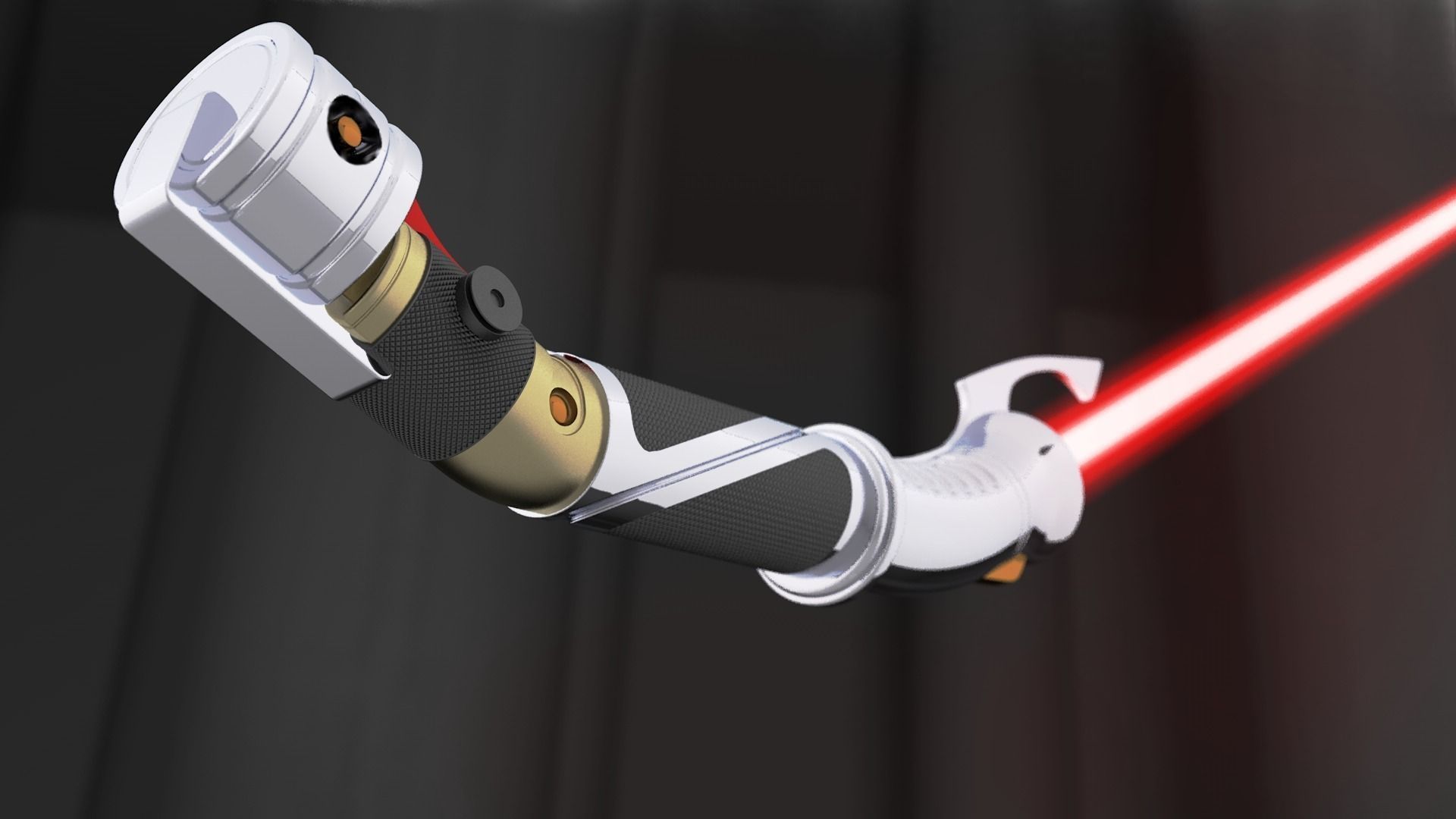 Count Dooku lightsaber 3D model_1
