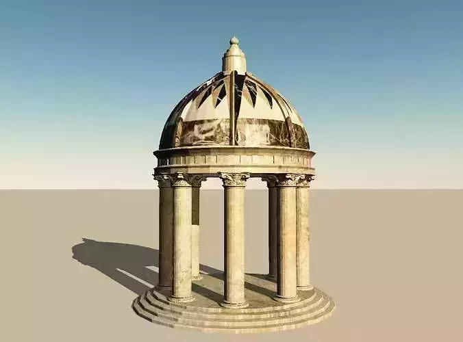Roman Dome Garden Folly 3D model