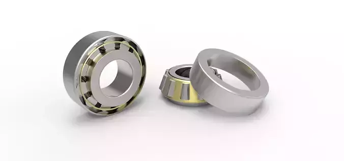 Angular contact roller bearing 3D model