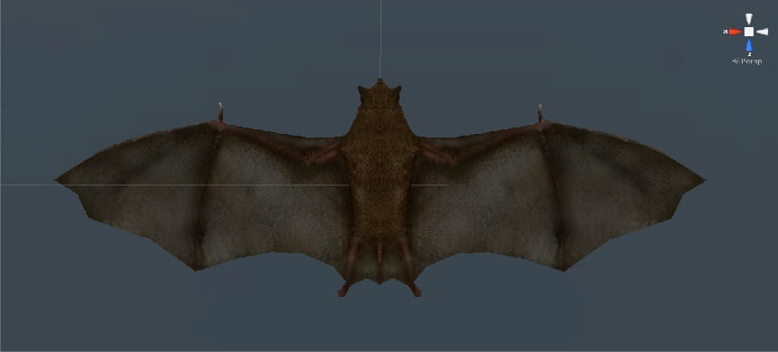 Bat Rigged and Animated Low-poly 3D model_3