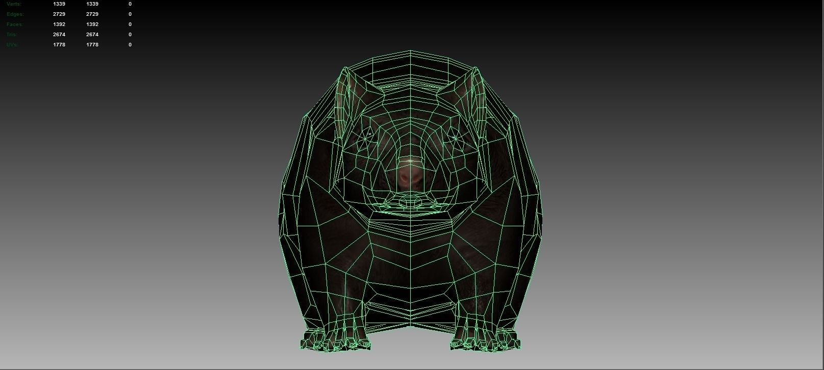 Rat Rigged and Animated Low-poly 3D model_2