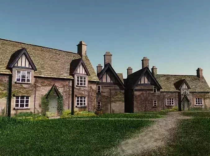Winchcombe Cottage Low-poly 3D model Winchcombe Cottage Low-poly 3D model