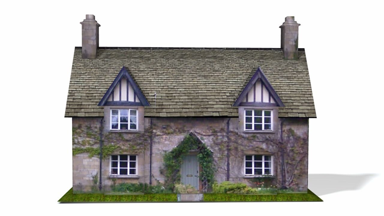 Winchcombe Cottage Low-poly 3D model_3