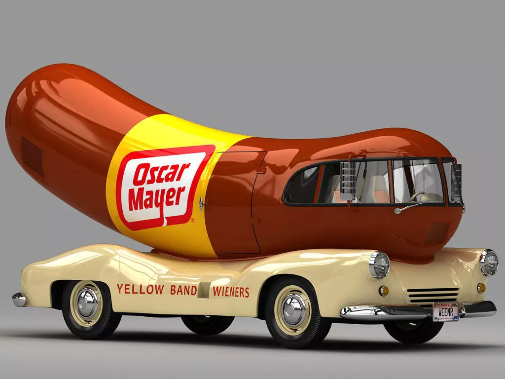 Oscar Mayer Wienermobile 1952 3D model_0