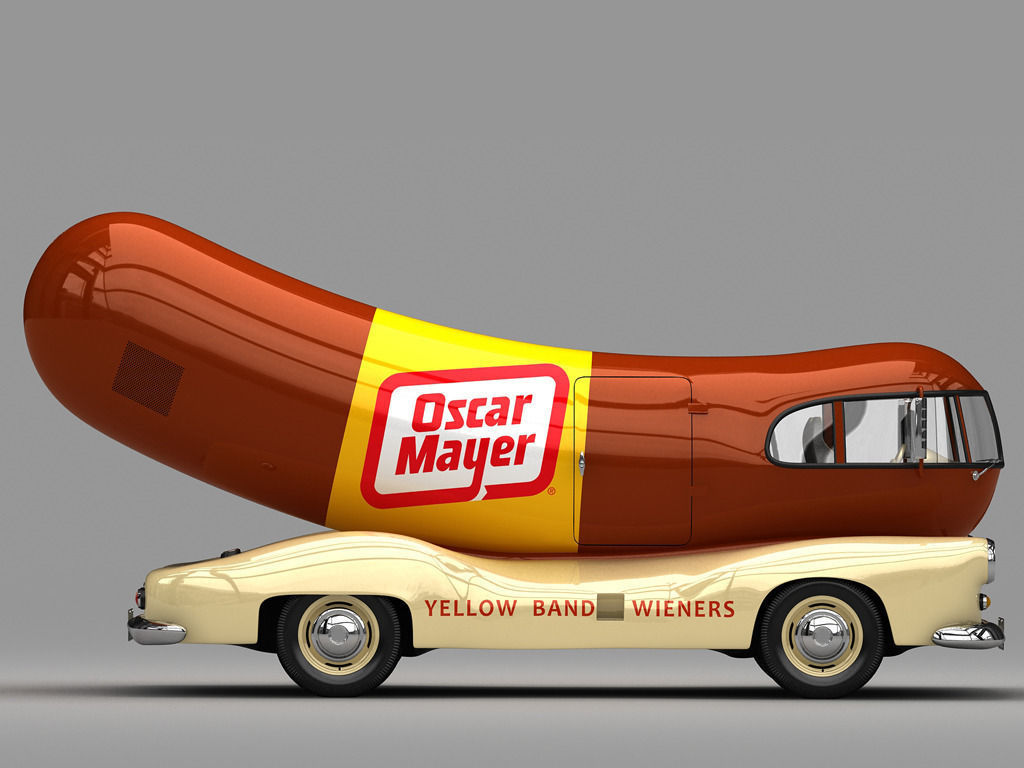 Oscar Mayer Wienermobile 1952 3D model_1
