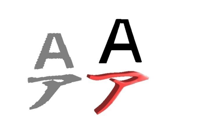 Japanese Character A 3D model