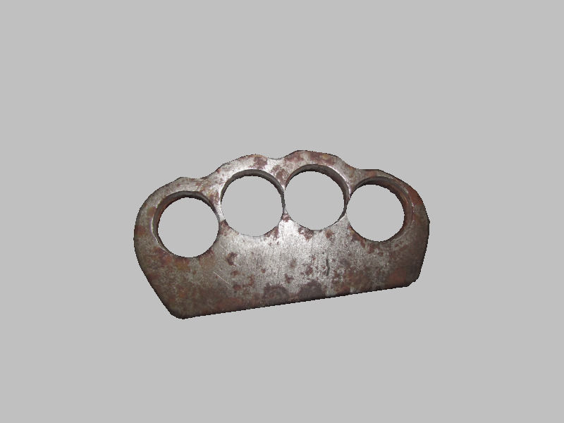 Realistic brass knuckles Low-poly 3D model_5