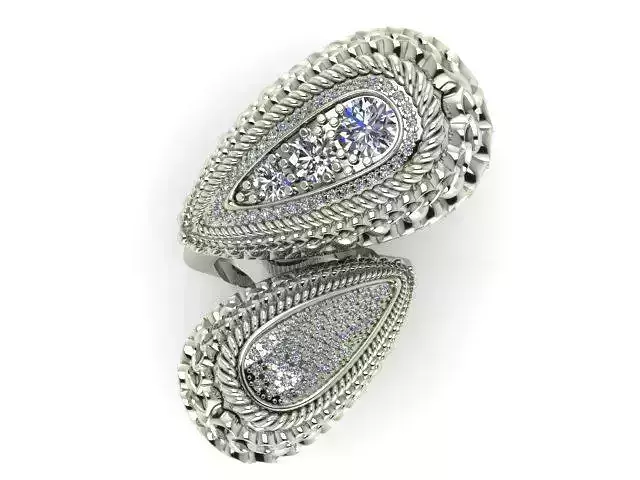 Ring colorful with beads