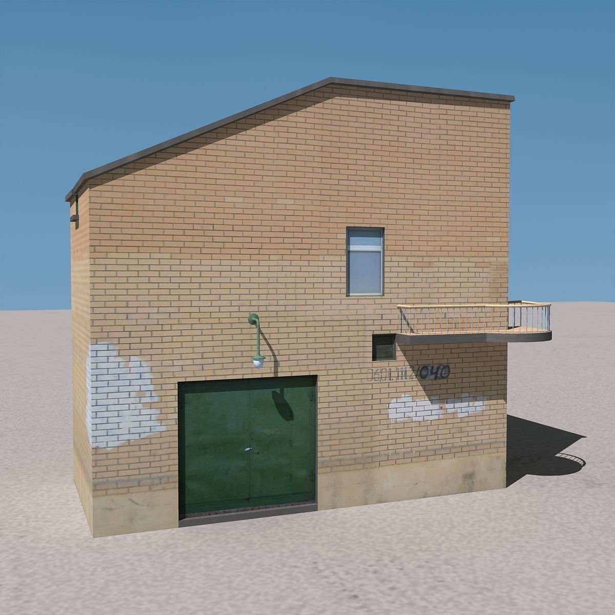 Building Lowpoly Low-poly 3D model_3