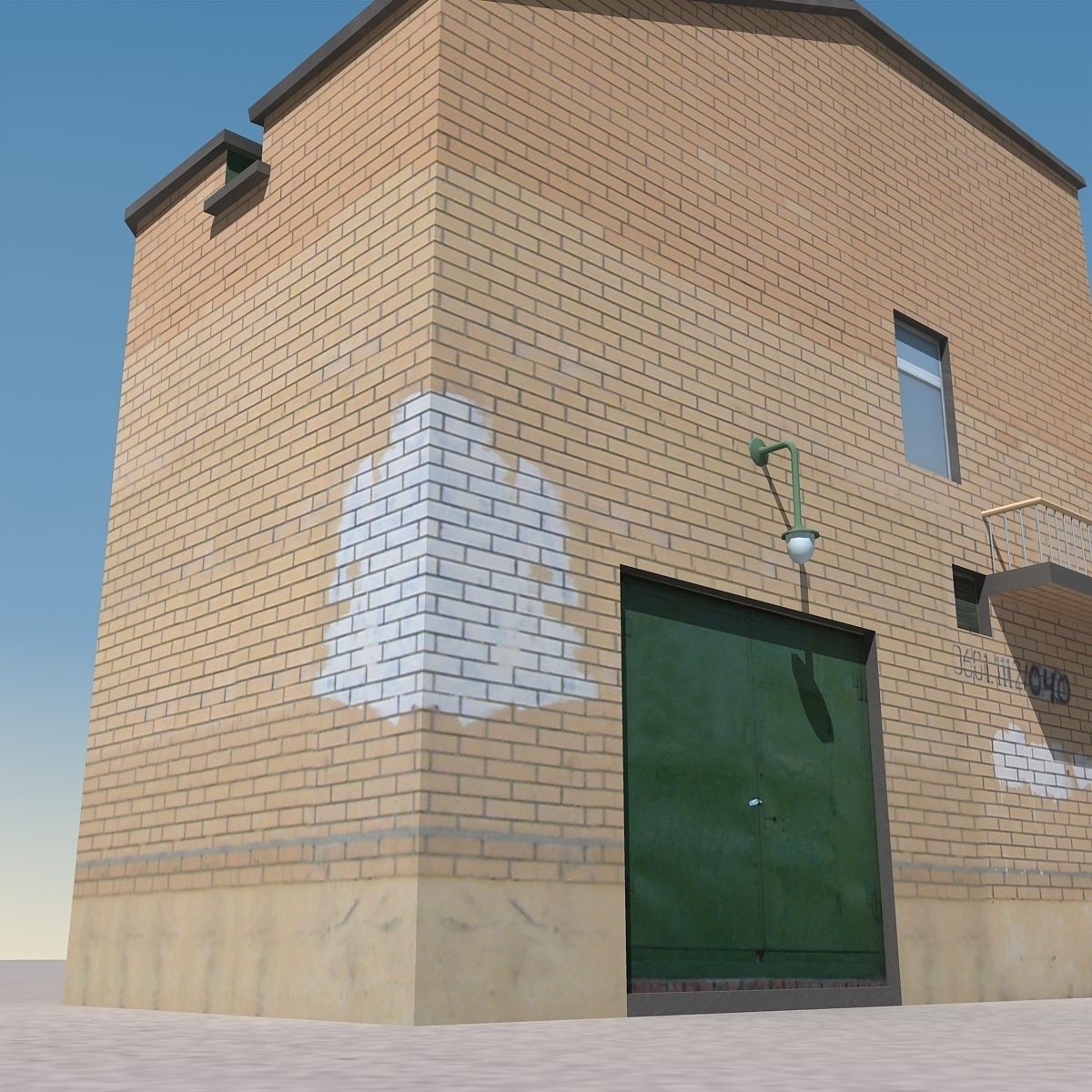 Building Lowpoly Low-poly 3D model_8