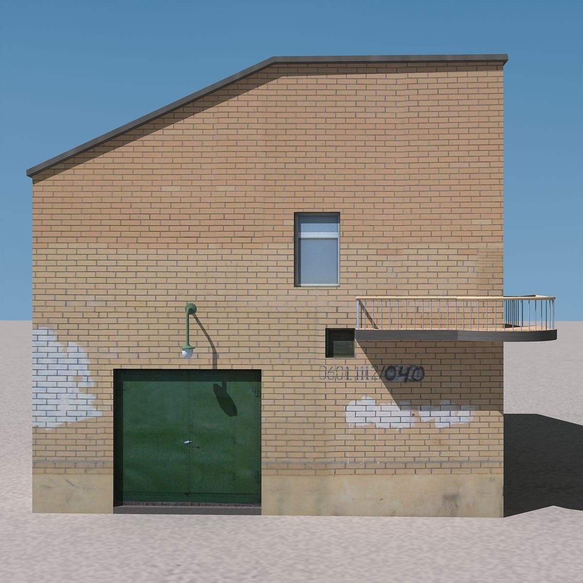 Building Lowpoly Low-poly 3D model_1