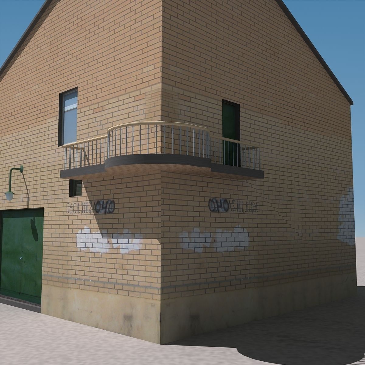 Building Lowpoly Low-poly 3D model_2