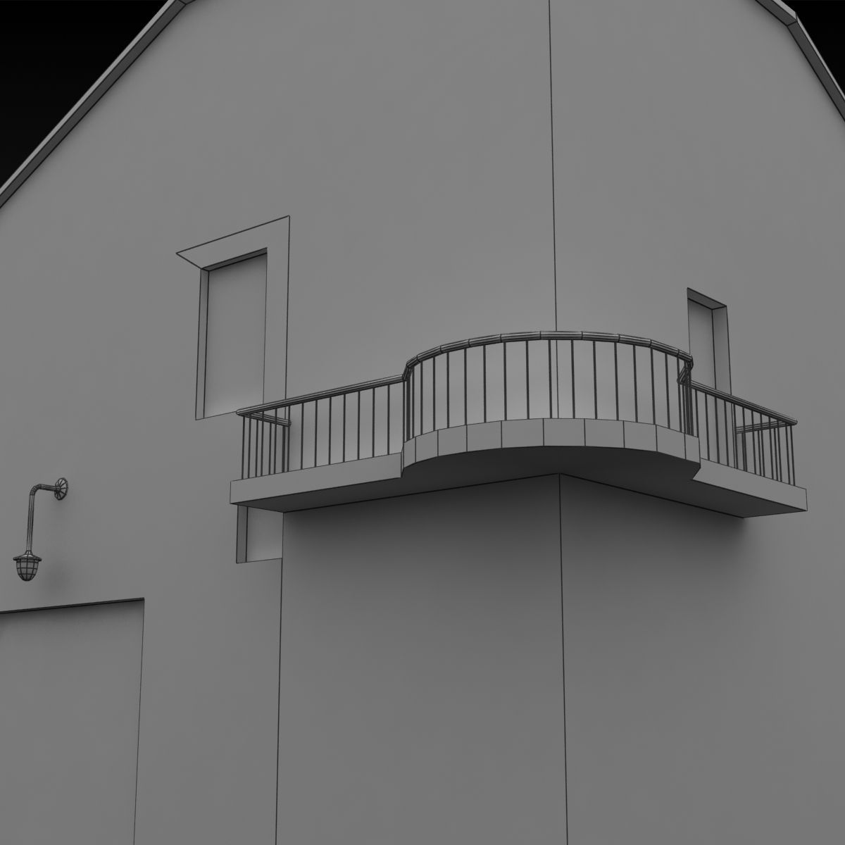 Building Lowpoly Low-poly 3D model_11