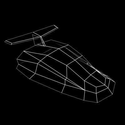 HoverCraft4 leopard car 3D model_3