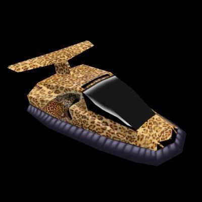 HoverCraft4 leopard car 3D model_2