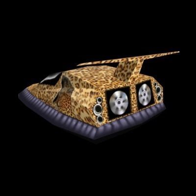 HoverCraft4 leopard car 3D model_1