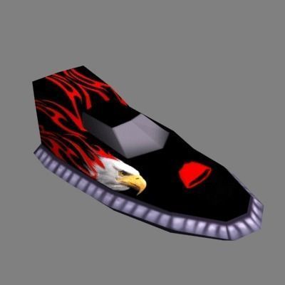 HoverCraft1 shoe with eagle 3D model_0