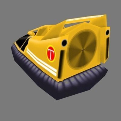 BHoverCraft boat 3D model_1