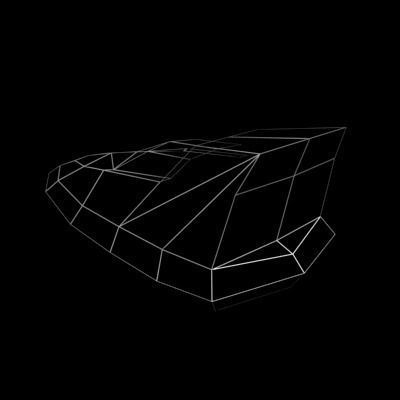 HoverCraft2 boat with flames 3D model_2