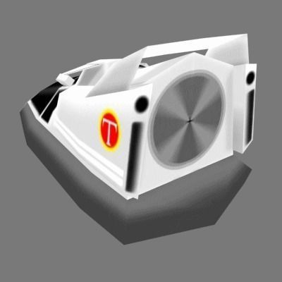 BHoverCraft speedboat 3D model_1