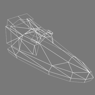 BHoverCraft speedboat 3D model_3