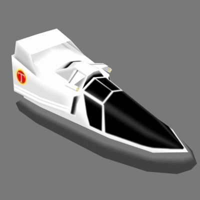 BHoverCraft speedboat 3D model_0